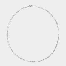Load image into Gallery viewer, Sterling Silver Tennis 2mm Cz Necklace