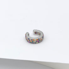 Load image into Gallery viewer, Multicolored Pave Cubic Zirconia Ear Cuff