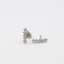 Load image into Gallery viewer, Shooting Star Cubic Zirconia Stud Earrings
