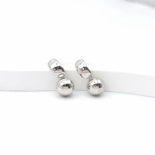 Load image into Gallery viewer, Dome Hoop Ball Earrings