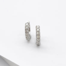 Load image into Gallery viewer, Huggie Cubic Zirconia Earrings