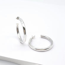 Load image into Gallery viewer, Round Hoop Earrings 4mmx35mm