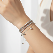 Load image into Gallery viewer, Sterling Silver Ball Charm Bracelet