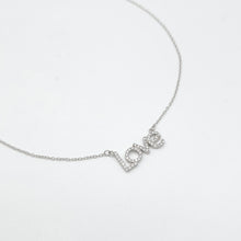 Load image into Gallery viewer, Cubic Zirconia LOVE Necklace