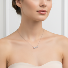Load image into Gallery viewer, Cubic Zirconia LOVE Necklace