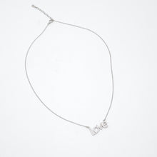 Load image into Gallery viewer, Cubic Zirconia LOVE Necklace