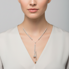 Load image into Gallery viewer, Sterling Silver Versatile Ball Necklace 80cm