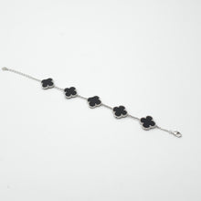 Load image into Gallery viewer, Five Large Agate Clover Bracelet