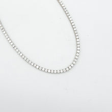 Load image into Gallery viewer, Sterling Silver Tennis 2mm Cz Necklace