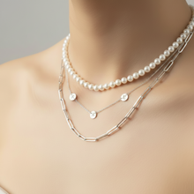 Load image into Gallery viewer, Sterling Silver 5 Disc 7mm Necklace