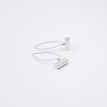 Load image into Gallery viewer, Sterling Silver Barrel Hook Earrings