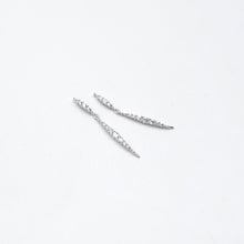 Load image into Gallery viewer, Sterling Silver Cz Drop Earrings 32mm