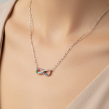 Load image into Gallery viewer, Multicolor Infinity Link Necklace