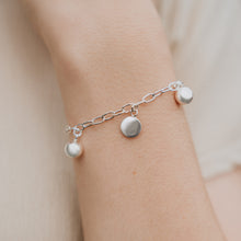 Load image into Gallery viewer, Ball and Disc Charm Bracelet