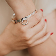 Load image into Gallery viewer, Bangle with Circle Charm 8mm