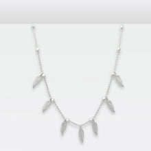 Load image into Gallery viewer, Feather and Ball Necklace