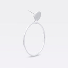 Load image into Gallery viewer, Stud with Circle Earrings 43mm