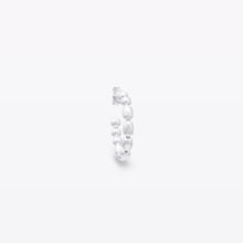 Load image into Gallery viewer, Oval Ball Hoop Earrings 3mm x 20mm