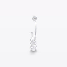 Load image into Gallery viewer, Jingle Hoops with Silver Ball detail 30mm