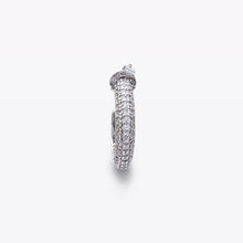 Load image into Gallery viewer, Cubic Zirconia Hoops 18mm