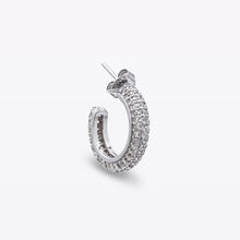 Load image into Gallery viewer, Cubic Zirconia Hoops 18mm