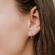 Load image into Gallery viewer, Small Hoops Earrings 2mm x 16mm