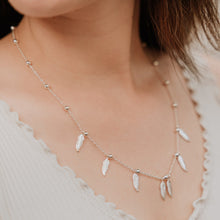 Load image into Gallery viewer, Feather and Ball Necklace