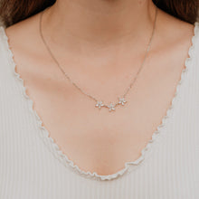 Load image into Gallery viewer, Floral Cubic Zirconia Necklace