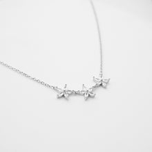 Load image into Gallery viewer, Floral Cubic Zirconia Necklace