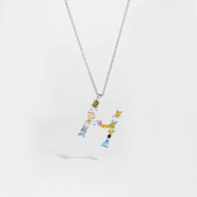 Load image into Gallery viewer, Multicolor Letter Necklace