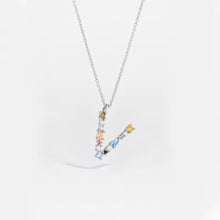 Load image into Gallery viewer, Multicolor Letter Necklace