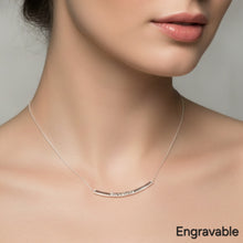 Load image into Gallery viewer, U-Bar Engravable Necklace 50mm