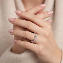 Load image into Gallery viewer, Sterling Silver Squares Ring
