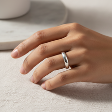 Load image into Gallery viewer, Sterling Silver Solid Dome Ring 4mm
