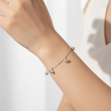 Load image into Gallery viewer, Sterling Silver Ball Charm Bracelet

