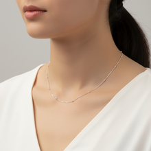 Load image into Gallery viewer, Sterling Silver Ball and Box Chain 45cm
