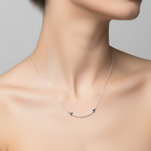 Load image into Gallery viewer, Cubic Zirconia U-Bar Necklace
