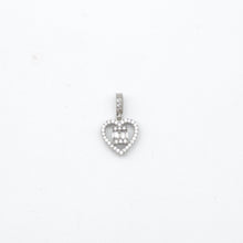 Load image into Gallery viewer, Baguette Heart Cubic Zirconia Pendant

