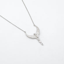 Load image into Gallery viewer, Sterling Silver Angel Necklace 25mm x 35mm
