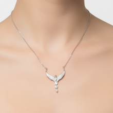 Load image into Gallery viewer, Sterling Silver Angel Necklace 25mm x 35mm
