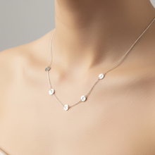 Load image into Gallery viewer, Sterling Silver 5 Disc 7mm Necklace
