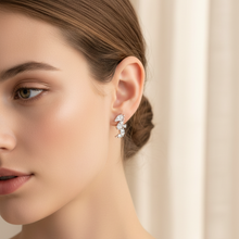 Load image into Gallery viewer, Sterling Silver Seahorse Cz Stud Earrings
