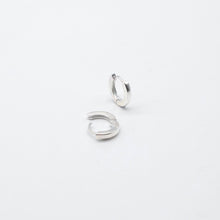 Load image into Gallery viewer, Sterling Silver Plain Huggie Earrings 2mm x 12mm

