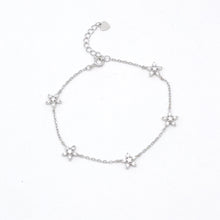 Load image into Gallery viewer, Cubic Zirconia Flower Bracelet
