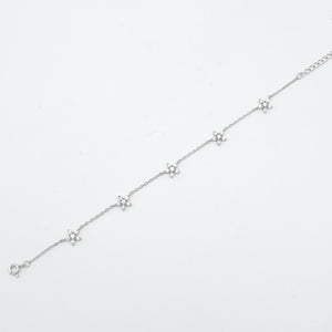 Cubic Zirconia Flower Bracelet