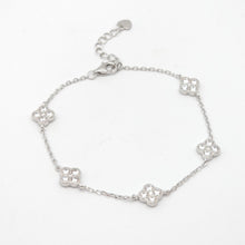 Load image into Gallery viewer, Cubic Zirconia Floral Bracelet
