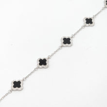 Load image into Gallery viewer, 5 Clover Agate Cz Bracelet
