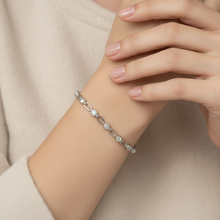 Load image into Gallery viewer, Oval and Cubic Zirconia Bracelet
