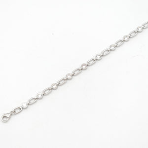 Oval and Cubic Zirconia Bracelet
