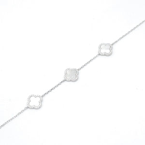 3 Floral Mother of Pearl Bracelet